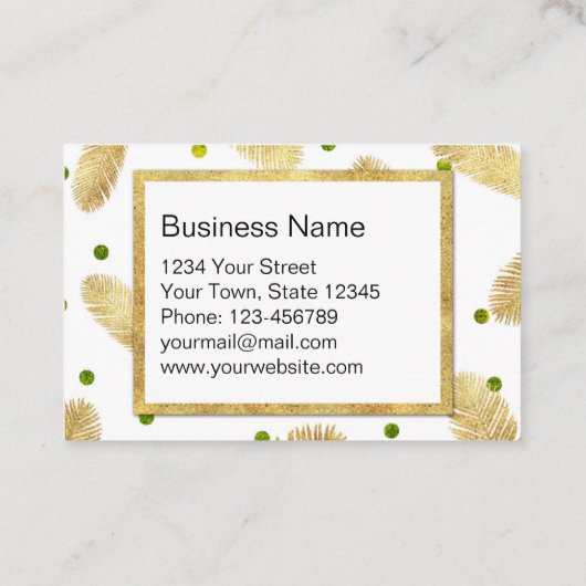 Vrolijk kerstfeest Modern Gold Glitter Kortingskaartje (Achterkant)