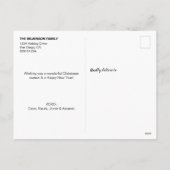 Vrolijk kerstfeest Modern handschrift foto Feestdagenkaart (Achterkant)