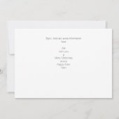 Vrolijk kerstfeest Modern Handschrift Fotokaart 2N Kaart (Achterkant)