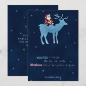 Vrolijk kerstfeest, modern leuk wenskaart feestdagenkaart (Voorkant / Achterkant)