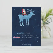 Vrolijk kerstfeest, modern leuk wenskaart feestdagenkaart (Staand voorkant)