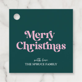 Vrolijk kerstfeest modern minimalistisch bedankjes labels