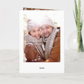 Vrolijk kerstfeest Modern Rustic 5 PHOTO Greeting Feestdagen Kaart (Achterkant)