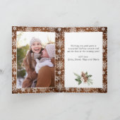 Vrolijk kerstfeest Modern Rustic 5 PHOTO Greeting Feestdagen Kaart (Binnen)