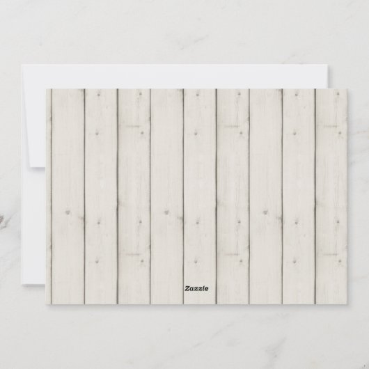 Vrolijk kerstfeest | Modern Rustic-foto Feestdagenkaart (Achterkant)