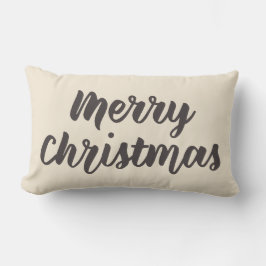 Vrolijk kerstfeest Modern Rustic Simple Script Bro Kussen