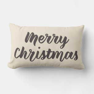 Vrolijk kerstfeest Modern Rustic Simple Script Bro Kussen
