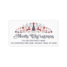 Vrolijk kerstfeest Modern Scandinavian Style Holid