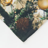 Vrolijk Kerstfeest Modern Script 3 foto's Collage Fleece Deken (Hoek)