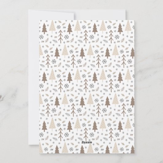 Vrolijk Kerstfeest Modern Script Familiefoto Feestdagenkaart (Achterkant)