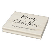 Vrolijk kerstfeest Modern scriptpakket Rubberstempel (Stempel)