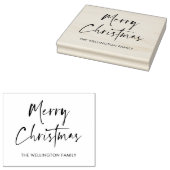 Vrolijk kerstfeest Modern scriptpakket Rubberstempel (Gestempeld)