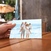 Vrolijk kerstfeest Modern Simple Blue Sand Dollar Feestdagenkaart