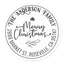 Vrolijk kerstfeest Modern trendy script