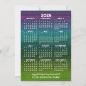 Vrolijk kerstfeest moderne Abstracte kalender Feestdagenkaart (Voorkant)