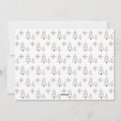 Vrolijk kerstfeest moderne eenvoudige foto feestdagenkaart (Achterkant)