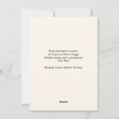 vrolijk kerstfeest! Moderne, eenvoudige foto Kerst Feestdagenkaart (Achterkant)