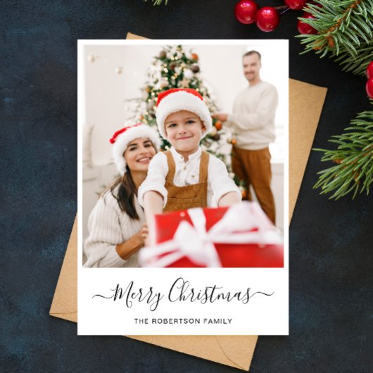 vrolijk kerstfeest | Moderne fotocollage Feestdagenkaart