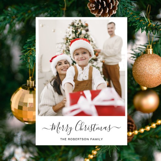 vrolijk kerstfeest | Moderne fotocollage Feestdagenkaart