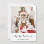 vrolijk kerstfeest | Moderne fotocollage Feestdagenkaart (Voorkant)