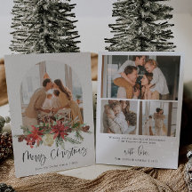 Vrolijk kerstfeest Moderne fotofeestdag Minimale