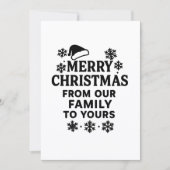 Vrolijk kerstfeest moderne fotokaart feestdagenkaart (Voorkant)