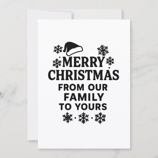 Vrolijk kerstfeest moderne fotokaart feestdagenkaart (Voorkant)