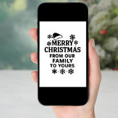 Vrolijk kerstfeest moderne fotokaart feestdagenkaart