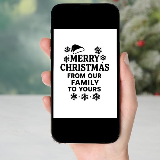 Vrolijk kerstfeest moderne fotokaart feestdagenkaart