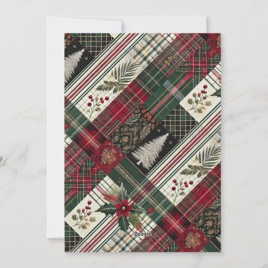 Vrolijk Kerstfeest Moderne Geplaagde Custom Photo Feestdagenkaart