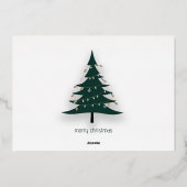 Vrolijk Kerstfeest Moderne Grafische Typografie No Folie Feestdagenkaart (Achterkant)