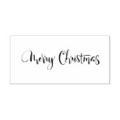 Vrolijk kerstfeest Moderne kalligrafie Kunststempe Rubberstempel (Afrduk)