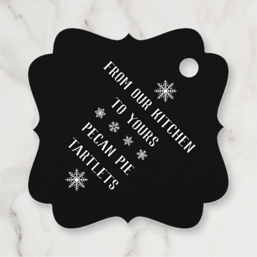 Vrolijk kerstfeest - Moderne kerstman Bedankjes Labels (Achterkant)