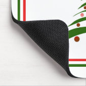 Vrolijk kerstfeest Moderne Muismat kerstbomen (Hoek)