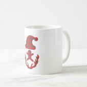 Vrolijk kerstfeest moderne platte mok (Voorkant rechts)