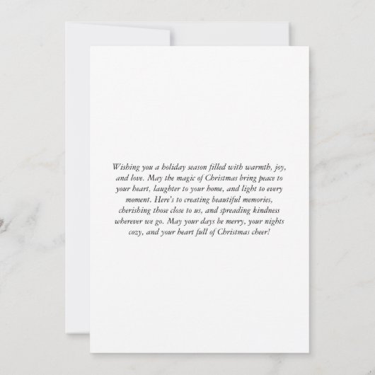 VROLIJK KERSTFEEST MODERNE SCHATTIGEE KAART (Achterkant)