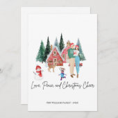 VROLIJK KERSTFEEST MODERNE SCHATTIGEE KAART (Voorkant / Achterkant)