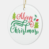 Vrolijk kerstfeest | Moderne typografie | ORNAMENT (Links)