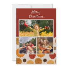 Vrolijk kerstfeest Moderne Waterverf Abstract 3 Fo