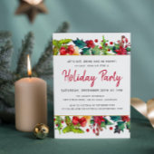 Vrolijk kerstfeest Moderne Waterverf feestdag Kaart