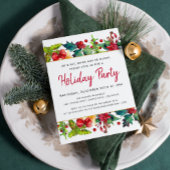 Vrolijk kerstfeest Moderne Waterverf feestdag Kaart