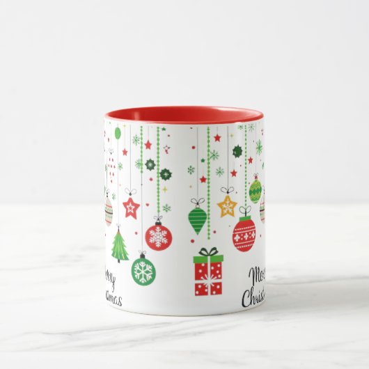 Vrolijk kerstfeest mok (Midden)