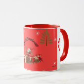 Vrolijk kerstfeest mok (Voorkant rechts)