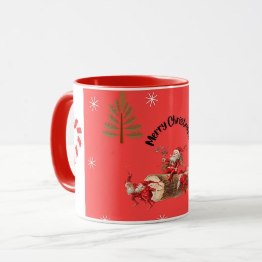 Vrolijk kerstfeest mok (Voorkant links)