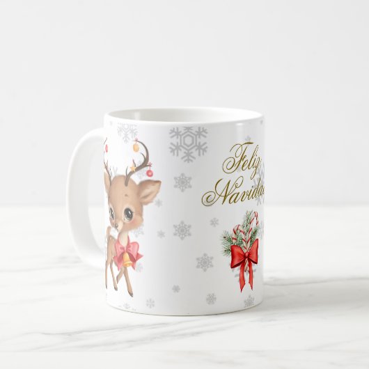 Vrolijk kerstfeest Mok (Voorkant links)