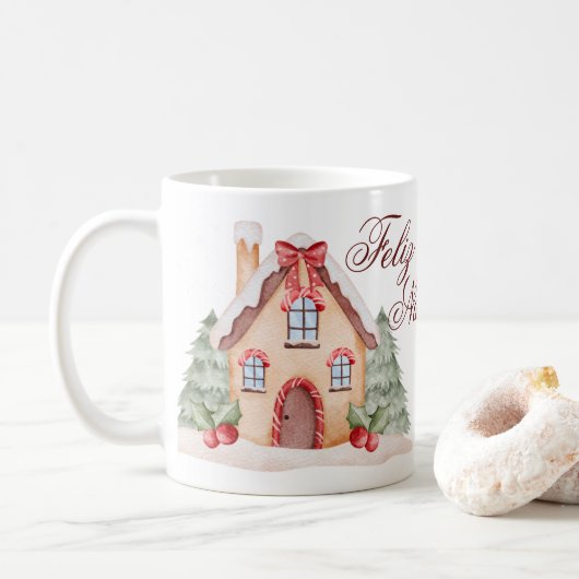Vrolijk kerstfeest Mok (Met donut)