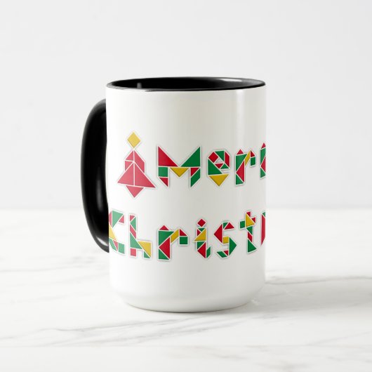 Vrolijk kerstfeest! mok (Voorkant links)