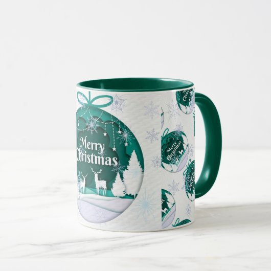 Vrolijk kerstfeest mok (Voorkant rechts)