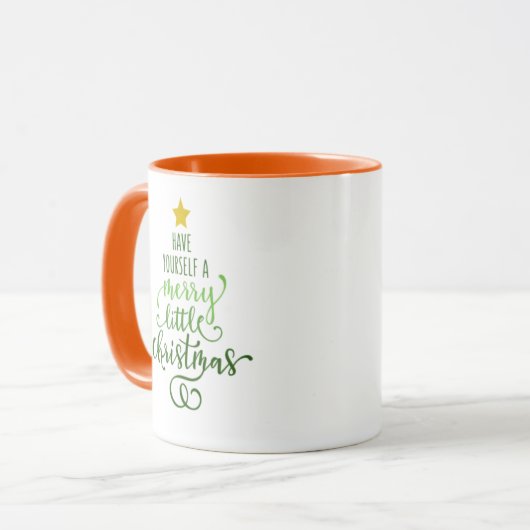 Vrolijk kerstfeest Mok (Voorkant links)