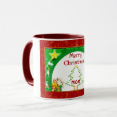 Vrolijk kerstfeest mok (Voorkant links)
